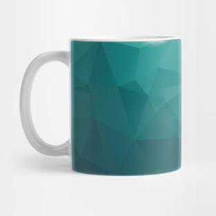 Abstract Polygon Shades of Blue II Mug
